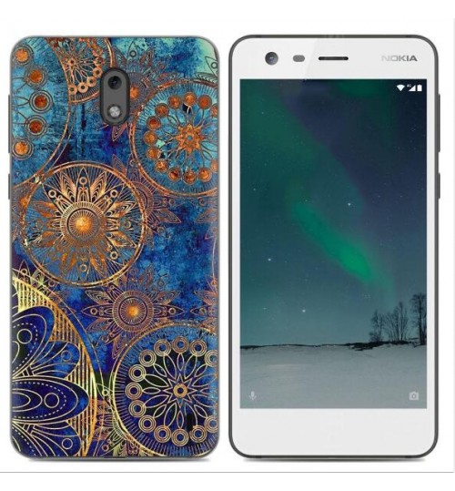 Nokia 2 case Ultra Slim Soft Gel TPU printed case soft cover