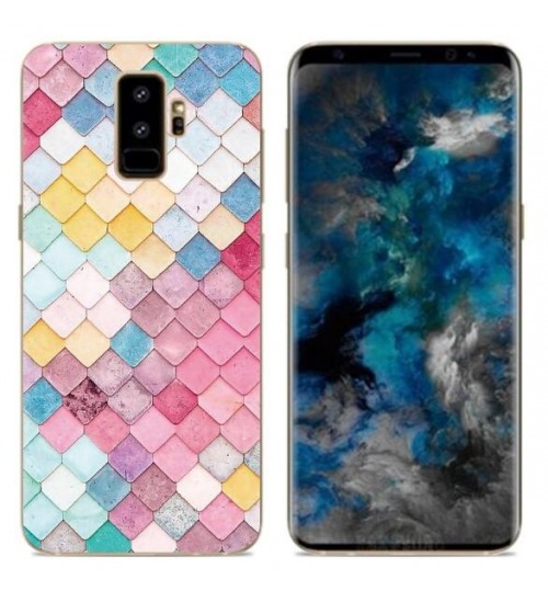 Galaxy A8 plus 2018 case Ultra Slim Soft Gel TPU printed case soft cover