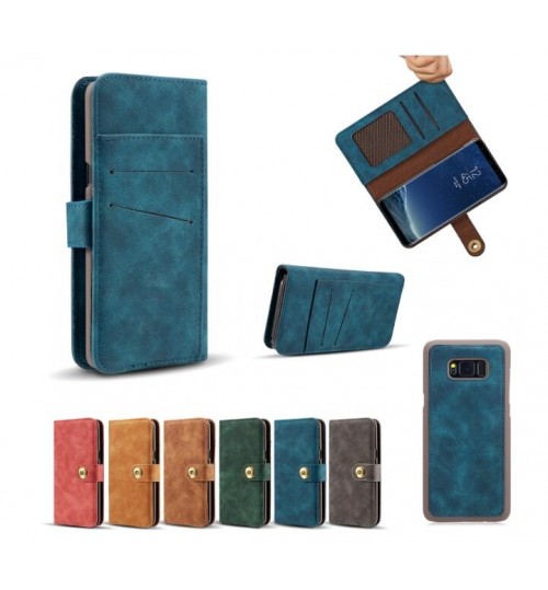 Galaxy S9 case wallet 4 cards leather detachable case