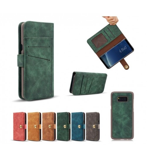 Galaxy S9 case wallet 4 cards leather detachable case