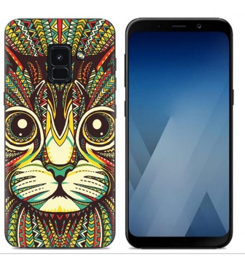 Galaxy A8 2018  case Ultra Slim Soft Gel TPU printed case soft cover