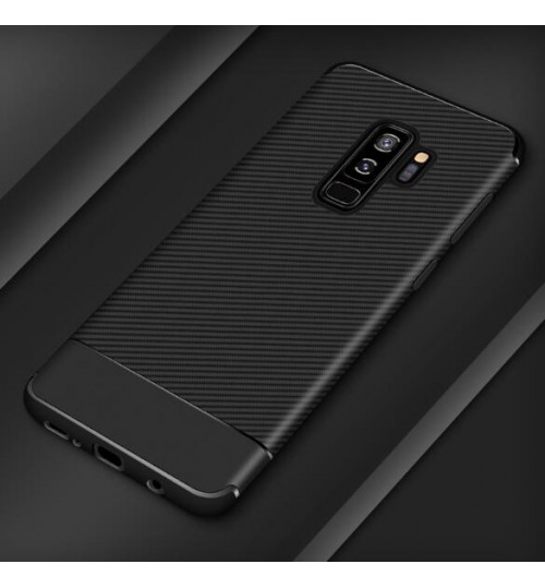 Galaxy A8 plus 2018 case impact proof rugged case with carbon fiber