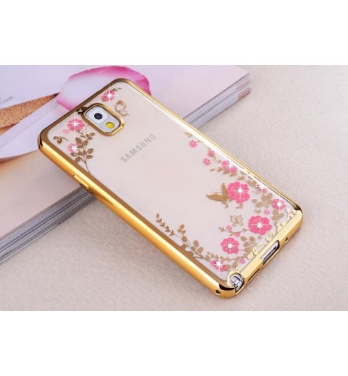 Galaxy A8 2018 case soft gel tpu case luxury bling shiny floral case