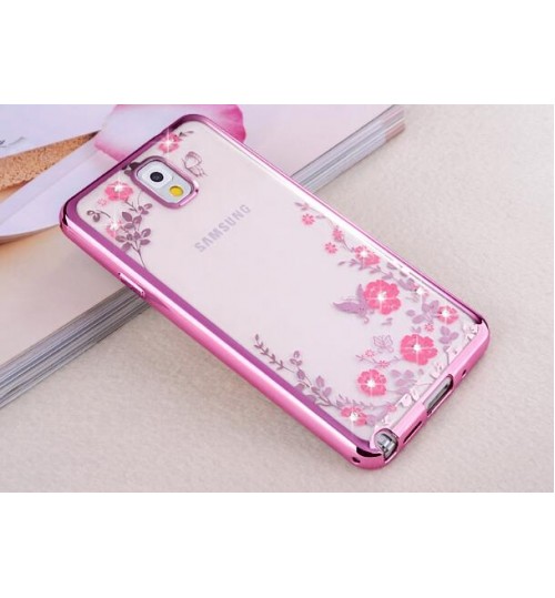 Galaxy S9 PLUS case soft gel tpu case luxury bling shiny floral case