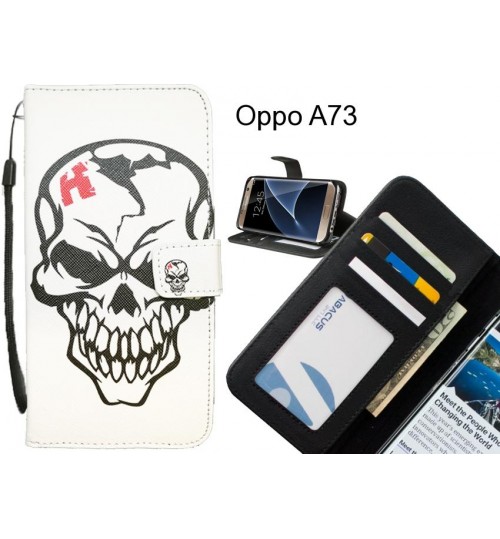 Oppo A73 case 3 card leather wallet case printed ID