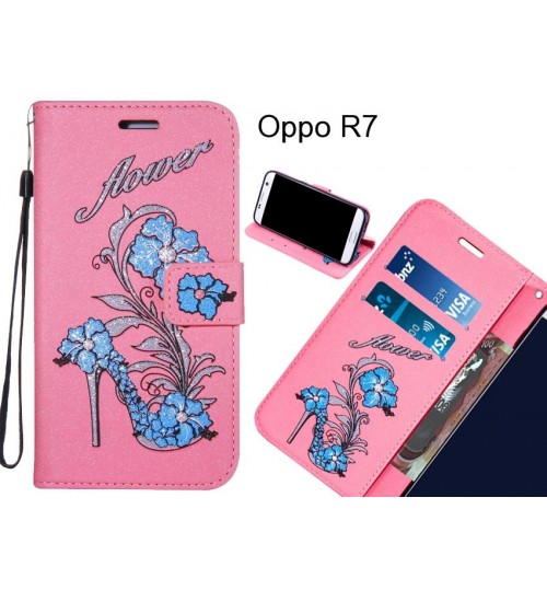 Oppo R7 case Fashion Beauty Leather Flip Wallet Case