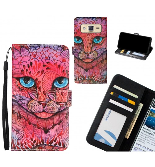 Galaxy J2 case 3 card leather wallet case printed ID