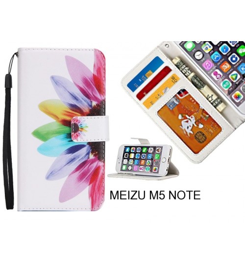 MEIZU M5 NOTE case 3 card leather wallet case printed ID