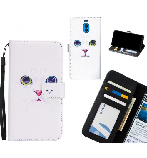 Meizu M6 Note case 3 card leather wallet case printed ID