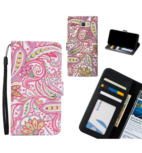 Galaxy J5 Prime case 3 card leather wallet case printed ID