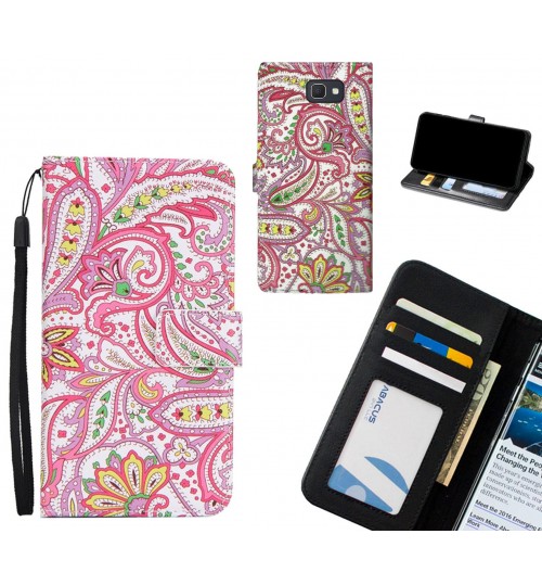 Galaxy J7 Prime case 3 card leather wallet case printed ID