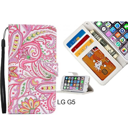 LG G5 case 3 card leather wallet case printed ID