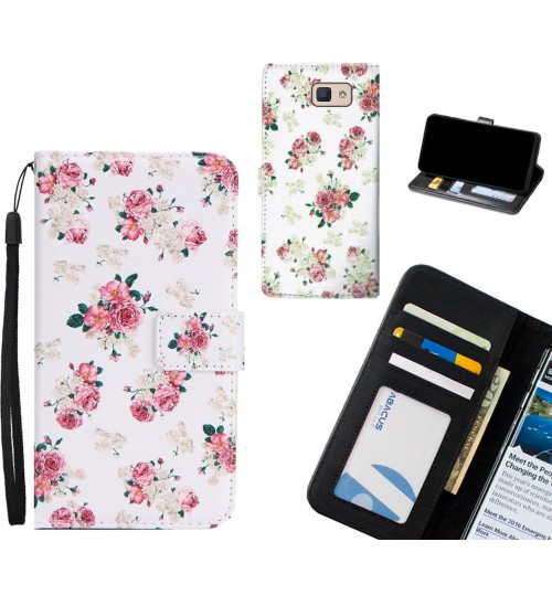 Galaxy J5 Prime case 3 card leather wallet case printed ID