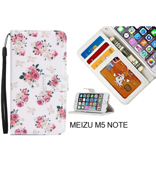 MEIZU M5 NOTE case 3 card leather wallet case printed ID