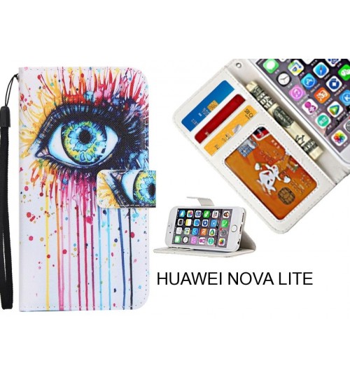 HUAWEI NOVA LITE case 3 card leather wallet case printed ID