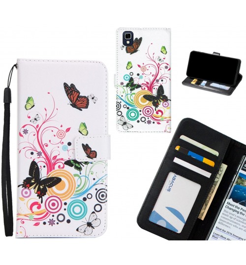 LG X power case 3 card leather wallet case printed ID