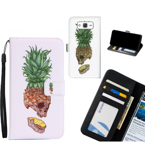 Galaxy J5 case 3 card leather wallet case printed ID