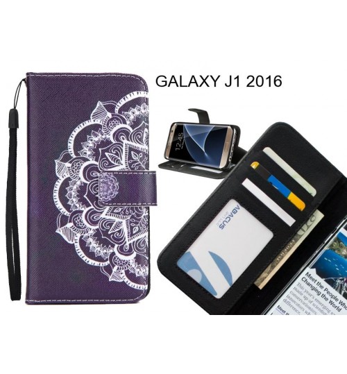 GALAXY J1 2016 case 3 card leather wallet case printed ID