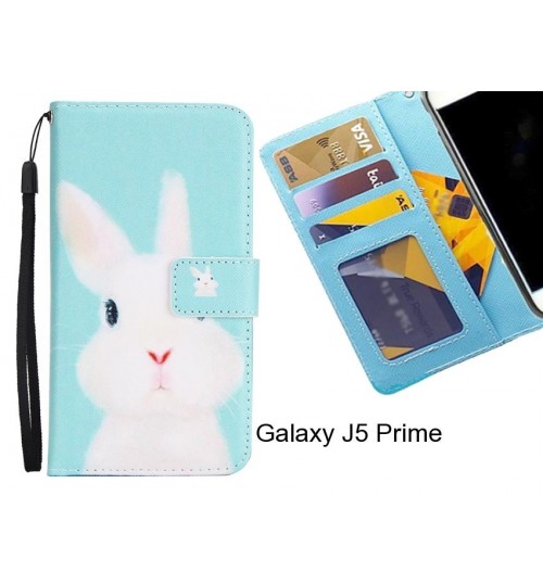 Galaxy J5 Prime case 3 card leather wallet case printed ID