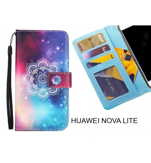 HUAWEI NOVA LITE case 3 card leather wallet case printed ID