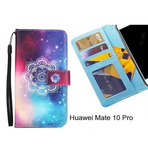 Huawei Mate 10 Pro case 3 card leather wallet case printed ID