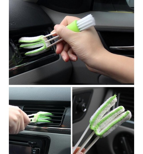 Car Mini Cleaning Brush Outlet Vent Air Conditioner Dashboard
