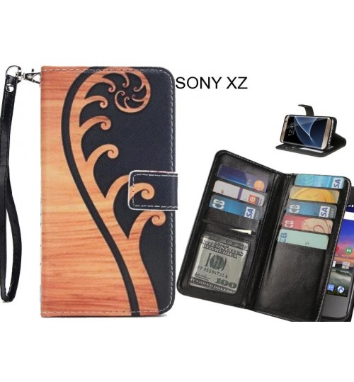 SONY XZ Case Multifunction wallet leather case