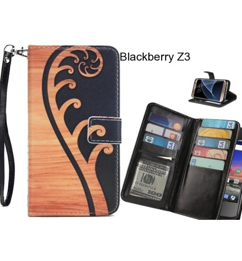 Blackberry Z3 Case Multifunction wallet leather case