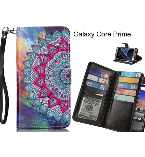 Galaxy Core Prime Case Multifunction wallet leather case