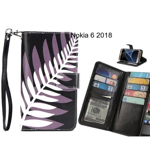 Nokia 6 2018 case Multifunction wallet leather case