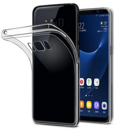 Galaxy s8 case crystal clear gel ultra thin+SP