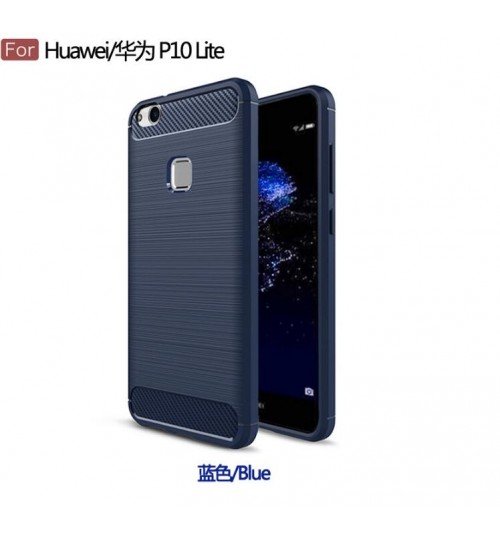 Huawei P10 lite case impact proof rugged case with carbon fiber