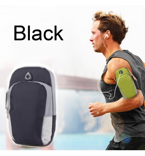 Sports Running Zipper 2 Layer Arm Bag