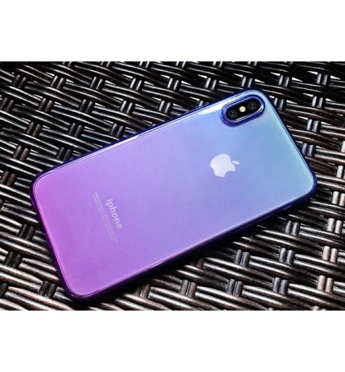 iPhone X  TPU Soft Gel Changing Color Case