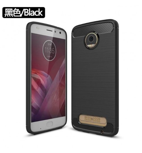 MOTO Z2 PLAY case impact proof rugged case with carbon fiber