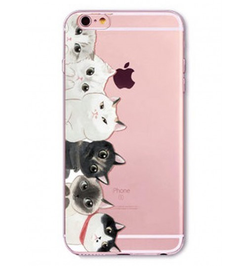 iPhone 6 6S Plus case Cat Style Meow TPU Soft Gel Case