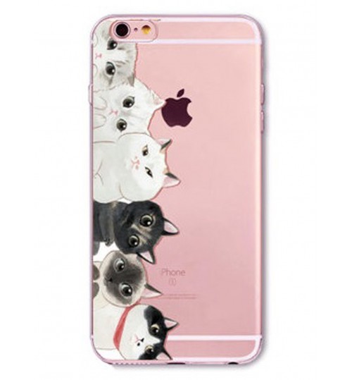 iPhone 5 5s SE case Cat Style Meow TPU Soft Gel Case