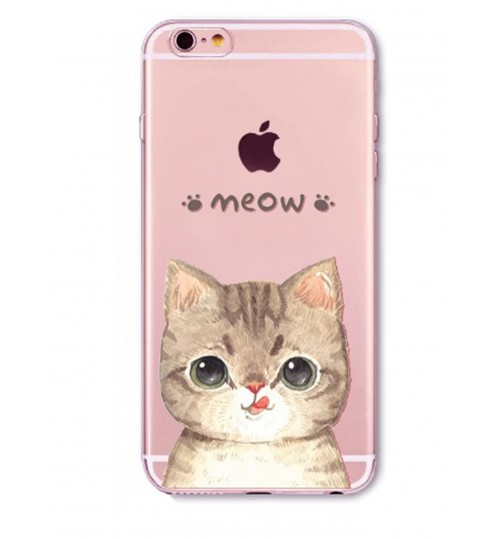 iPhone 5 5s SE case Cat Style Meow TPU Soft Gel Case