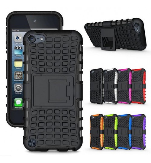 iPod Touch 5 6 Case Heavy Duty Hybrid Kickstand