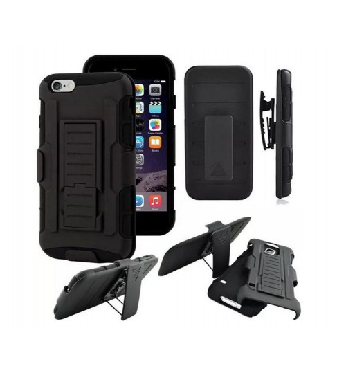 iPhone 6 Plus Hybrid armor Case+Belt Clip Holster