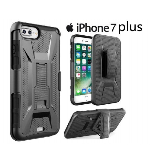 iPhone 7 plus Hybrid armor Case+Belt Clip Holster