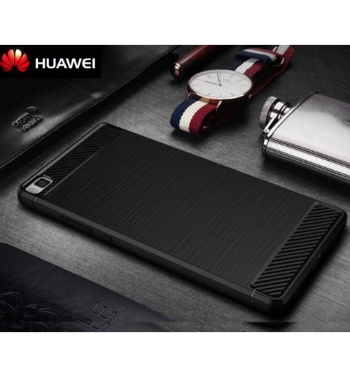 HUAWEI P8 case impact proof rugged case with carbon fiber