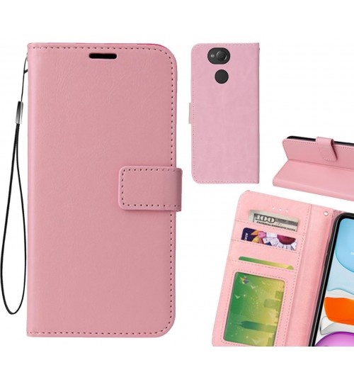Sony Xperia Xa2 Case Fine Leather Wallet Case - Pink