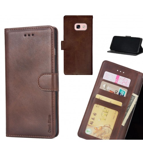 Galaxy A3 2017 Case Executive Leather Wallet Case - Brown