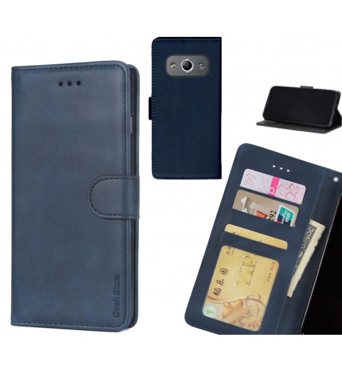 Galaxy Xcover 3 Case Executive Leather Wallet Case - Blue