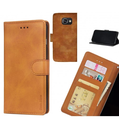 Galaxy A3 2016 Case Executive Leather Wallet Case - Light Brown