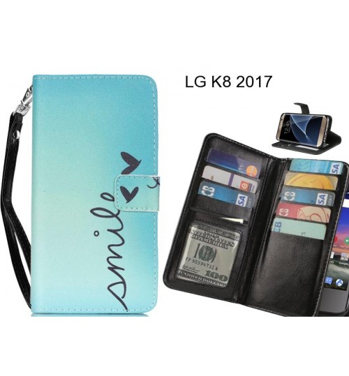 LG K8 2017 case Multifunction wallet leather case