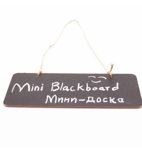 Mini Hanging Chalk Blackboard Poster/Message Board