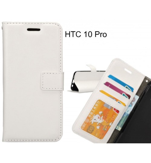 Htc 10 Pro Case Wallet Leather Magnetic Smart Flip Folio Case - White