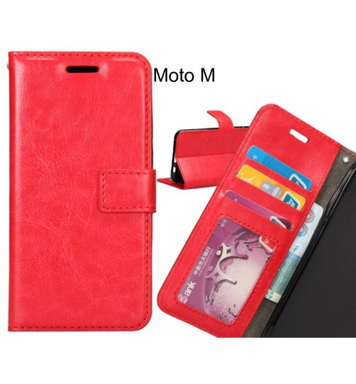 Moto M case Wallet Leather Magnetic Smart Flip Folio Case